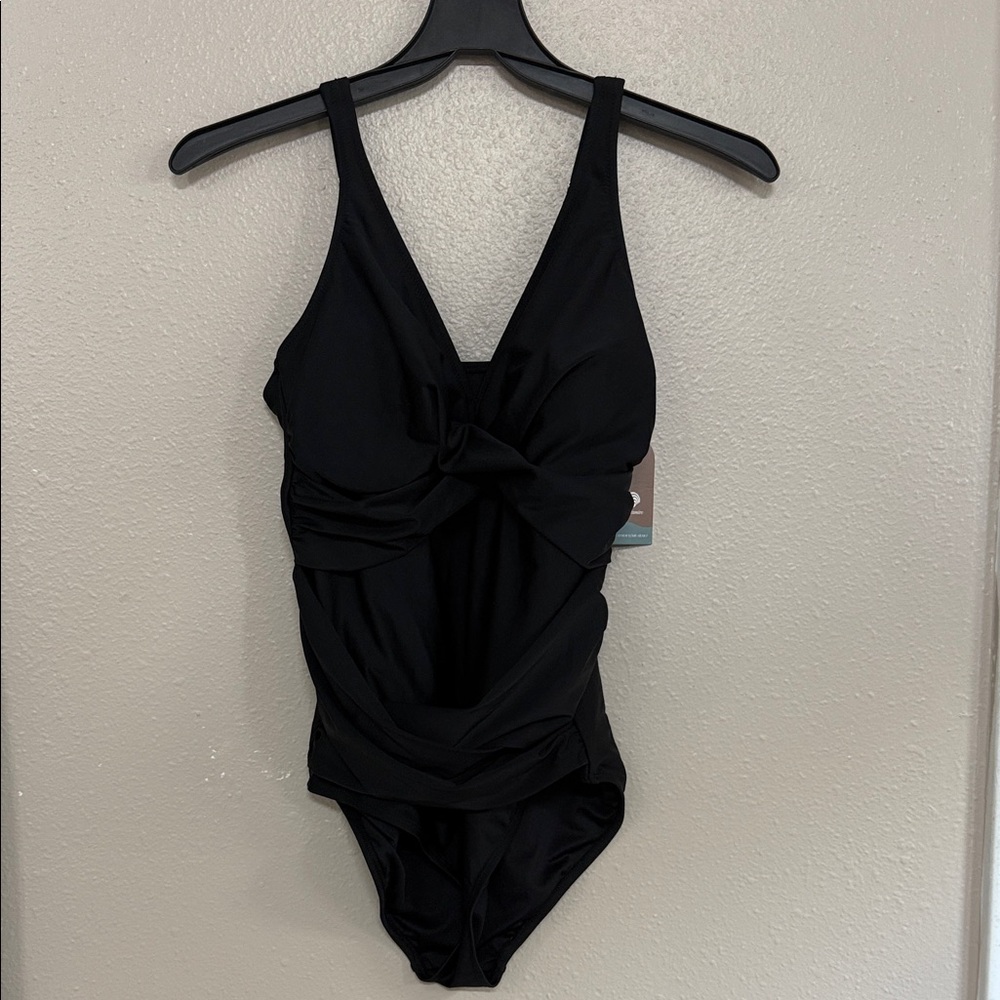 NWT One Piece Tummy Control Slimming Retro Swimsuit Bathing Suit - Picture 2 of 4